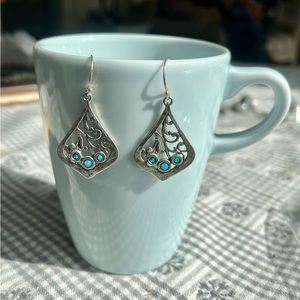 Opal Accent Earrings